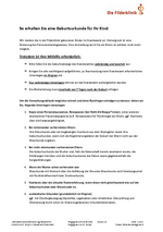 Information zur Geburtsanmeldung download
