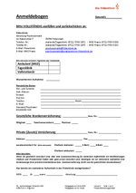 Anmeldebogen für Aufenthalt download